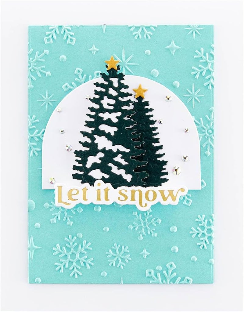 Spellbinders E3D-069 Sparkling Snow 3D Embossing Folder by Simon Hurley - Image 5